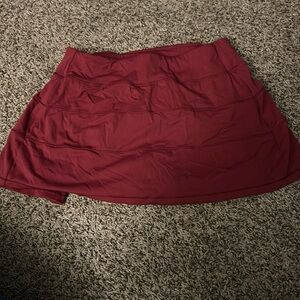 Maroon golf skirt
